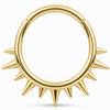 Titanium Ring Cone Spikes Crown Clicker