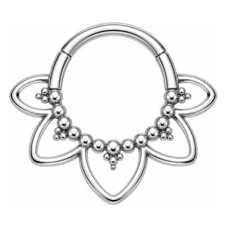 Titanium Ring Lotus Flower Clicker