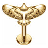 Titanium Labret Eagle Internally Threaded