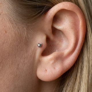 Titanium Labret Devil Internally Threaded