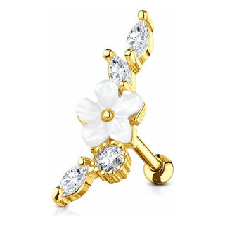 Barbell Flower Zirconia